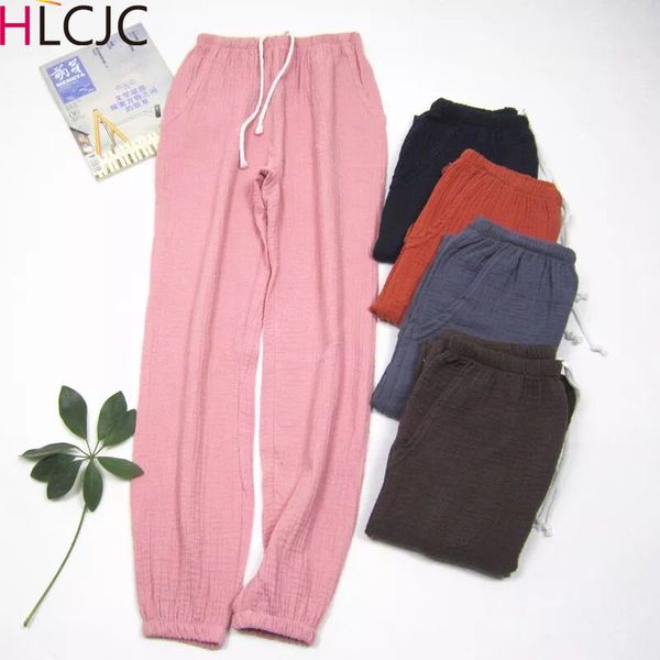 women bottoms 100% cotton pleated fabric sleep pants pajama trousers solid female pajamas pants womens lounge wear pijama mujer, Black;red
women bottoms 100% cotton pleated fabric sleep pants pajama trousers solid female pajamas pants womens lounge wear pijama mujer, Black;red