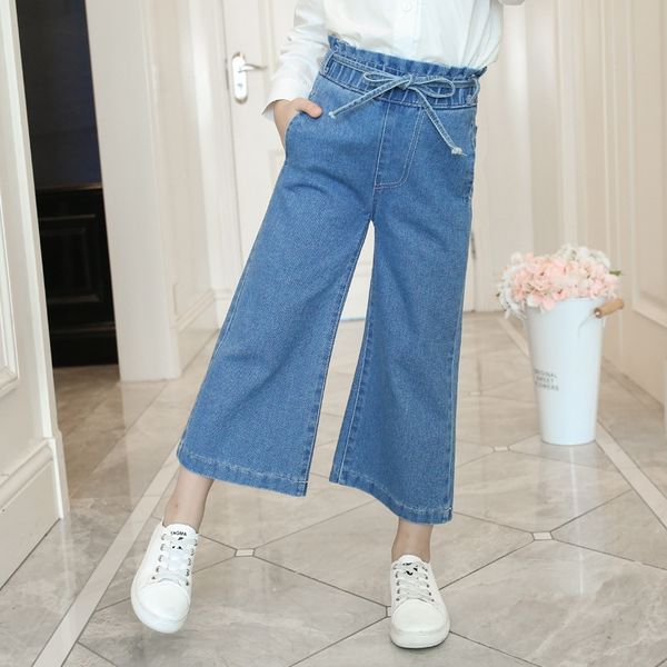 wear girls 2019 seasons jeans jeans children's wide leg crawler big children's pants wide leg pants tide, Blue
wear girls 2019 seasons jeans jeans children's wide leg crawler big children's pants wide leg pants tide, Blue