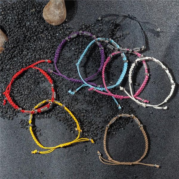 bohemian string bracelets for women men teens vintage handmade wax rope woven bracelets, Black
bohemian string bracelets for women men teens vintage handmade wax rope woven bracelets, Black