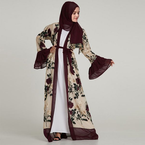 2019 design elegant muslim robe women dubai kaftan casual abaya chifffon embroidery floral arabic turkey islam prayer dresses, Red
2019 design elegant muslim robe women dubai kaftan casual abaya chifffon embroidery floral arabic turkey islam prayer dresses, Red