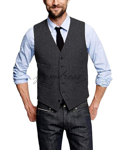 royal blue tweed vest wool herringbone groom vests men's suit vests slim fit mens wedding waistcoat formal party vests 098, Black
royal blue tweed vest wool herringbone groom vests men's suit vests slim fit mens wedding waistcoat formal party vests 098, Black