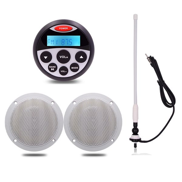 marine waterproof bluetooth radio car audio stereo player+2 way 4 inch marine speakers for atv utv boat cart+fm am antenna
marine waterproof bluetooth radio car audio stereo player+2 way 4 inch marine speakers for atv utv boat cart+fm am antenna