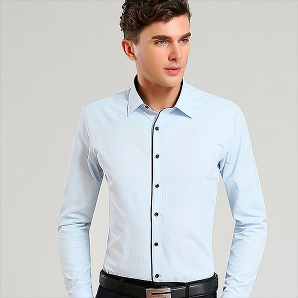 dress shirts men long sleeve single breasted turn-down collar smart casual shirts wash and wear slim fit cotton high quality, White;black
dress shirts men long sleeve single breasted turn-down collar smart casual shirts wash and wear slim fit cotton high quality, White;black