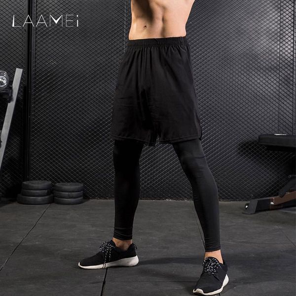laamei brand 2 piece set men fitness leggings skinny pants men fashion solid high elastic tights breathable outwear male tights, Black
laamei brand 2 piece set men fitness leggings skinny pants men fashion solid high elastic tights breathable outwear male tights, Black