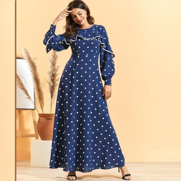 polka dot ruffled long-sleeved pleated fashion plus size women's muslim dress size 4xl a1382, Red
polka dot ruffled long-sleeved pleated fashion plus size women's muslim dress size 4xl a1382, Red