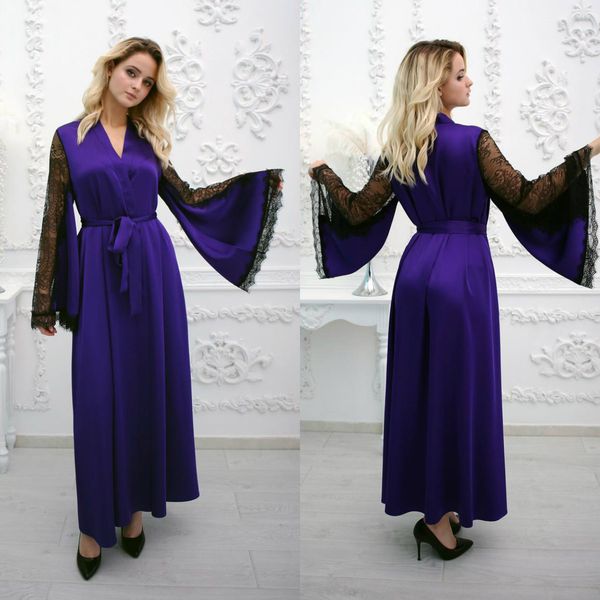 purple robe de mariée women bathrobe lace sleepwear nightgown long sleeve long robe spa bridal boudoir robe holiday party costume, White;pink
purple robe de mariée women bathrobe lace sleepwear nightgown long sleeve long robe spa bridal boudoir robe holiday party costume, White;pink