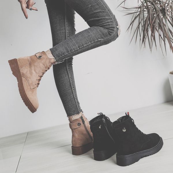 hh1chic martin boots womens short boots autumn and winter 2019 new retro style students korean allinone, Black
hh1chic martin boots womens short boots autumn and winter 2019 new retro style students korean allinone, Black