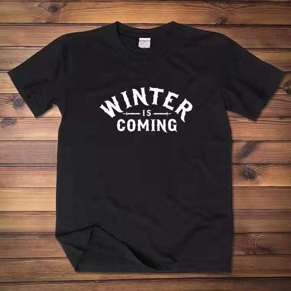 winter is coming autumn and winter letter print t-shirt game of thrones men and women designer t-shirt short sleeve t-shirt, White;black
winter is coming autumn and winter letter print t-shirt game of thrones men and women designer t-shirt short sleeve t-shirt, White;black