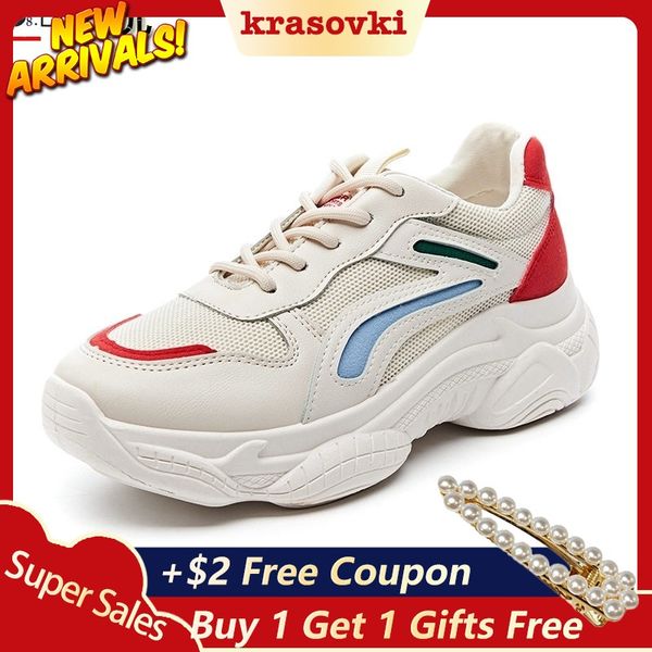 krasovki sneakers women spring summer dropshipping fashion thick bottom breathable lace mixed colors leisure muffin women shoes, Black
krasovki sneakers women spring summer dropshipping fashion thick bottom breathable lace mixed colors leisure muffin women shoes, Black