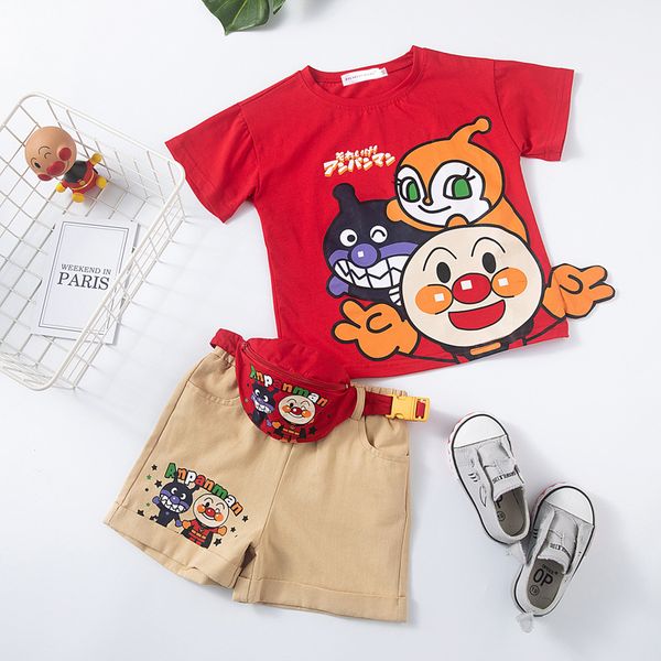 2019 child summer clothing toddler boys anpanman t shirt suit baby girls cartoon t shirt outfits boys pant short +bag 3pcs, White
2019 child summer clothing toddler boys anpanman t shirt suit baby girls cartoon t shirt outfits boys pant short +bag 3pcs, White