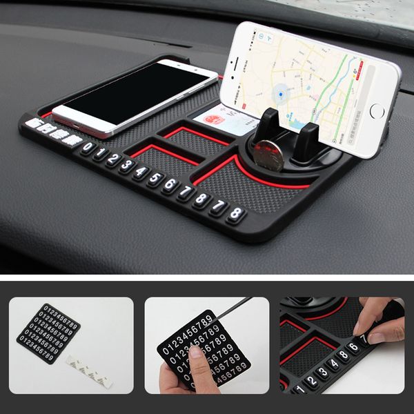 multifunctional car anti-slip mat phone holder temporary parking number sign panel storage pad auto car accessories non-slip pad
multifunctional car anti-slip mat phone holder temporary parking number sign panel storage pad auto car accessories non-slip pad