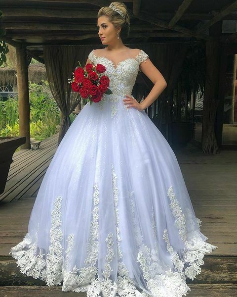 2019 sparkly sequined plus size see through short sleeve ball gown applique princess wedding dress lace castle bridal tulle romantic crystal, White
2019 sparkly sequined plus size see through short sleeve ball gown applique princess wedding dress lace castle bridal tulle romantic crystal, White