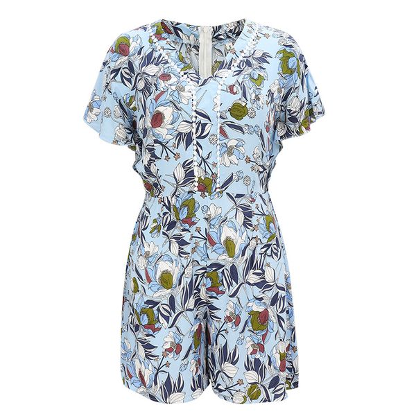 women v neck short sleeve high waist jumpsuit for summer beach party holiday xrq88, Black;white
women v neck short sleeve high waist jumpsuit for summer beach party holiday xrq88, Black;white