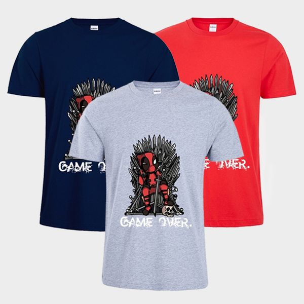 mens summer game over deadpool vs game of thrones t shirt original mens fashion designer t shirt short sleeve s-3xl, White;black
mens summer game over deadpool vs game of thrones t shirt original mens fashion designer t shirt short sleeve s-3xl, White;black