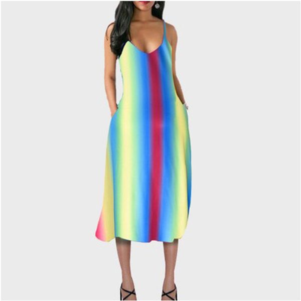 womens designer summer gradient camisole dress lady new sleeveless dress ladys casual long skirt women loose breathable dress wholesale, Black;gray
womens designer summer gradient camisole dress lady new sleeveless dress ladys casual long skirt women loose breathable dress wholesale, Black;gray