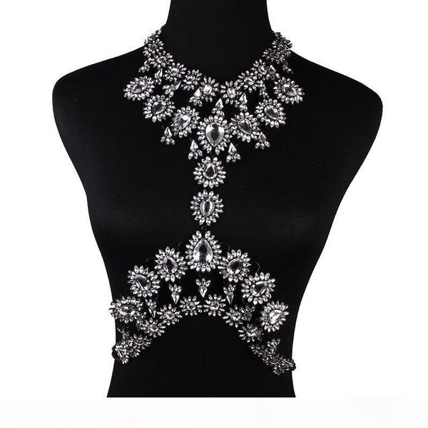 women multi crystal statement body chain jewelry waist bikini beach belly chains chunky necklaces&pendants night club party accessories, Silver
women multi crystal statement body chain jewelry waist bikini beach belly chains chunky necklaces&pendants night club party accessories, Silver