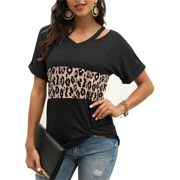 новые женщины лето вскользь футболки короткого рукав leopard строчка top сыпучие женский хлопок футболка, White
новые женщины лето вскользь футболки короткого рукав leopard строчка top сыпучие женский хлопок футболка, White