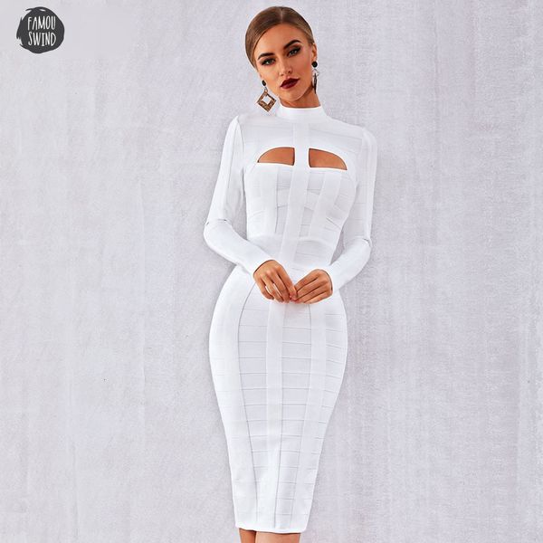 2019 new bandage dress summer women bodycon empire evening long sleeve hollow out club dress vestidos celebrity white party dress, Black;gray
2019 new bandage dress summer women bodycon empire evening long sleeve hollow out club dress vestidos celebrity white party dress, Black;gray