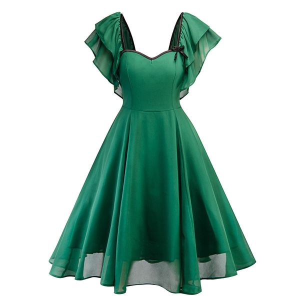 2018 autumn winter new style women vintage flare bow chiffon vintage wedding cocktail swing party dress slim bodycon dress, Black;gray
2018 autumn winter new style women vintage flare bow chiffon vintage wedding cocktail swing party dress slim bodycon dress, Black;gray