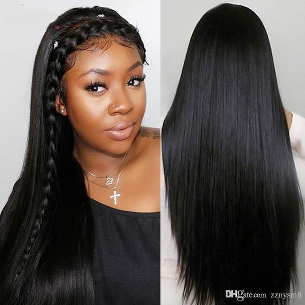 straight lace front wig human hair lace front wigs for black women peruvian remy long lace front human hair wigs straight ujibg