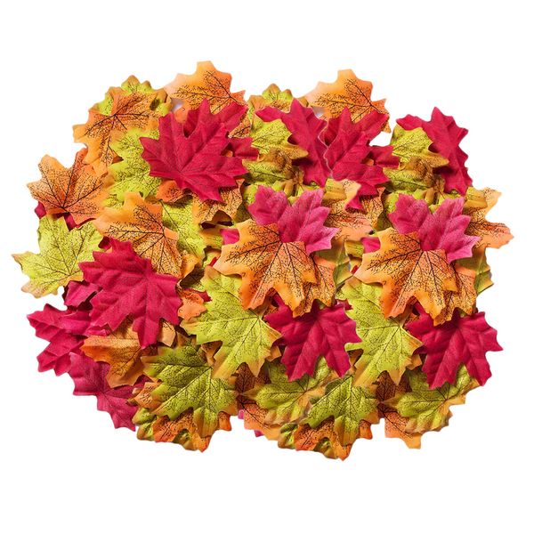 400pcs artificial maple leaves autumn fall 
400pcs artificial maple leaves autumn fall