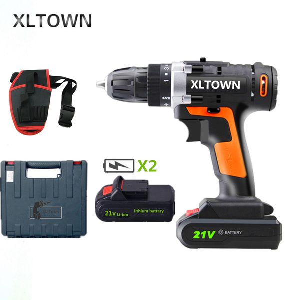 xltown new 21v cordless electric drill with a box 2 battery rechargeable lithium battery multifunction electric screwdriver
xltown new 21v cordless electric drill with a box 2 battery rechargeable lithium battery multifunction electric screwdriver