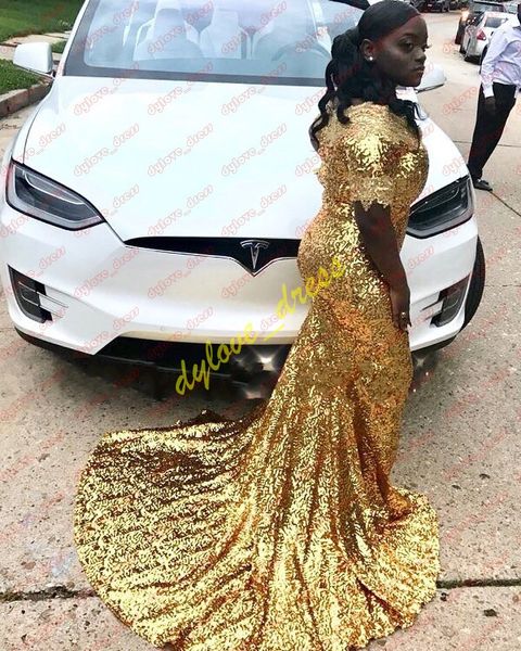 2019 sparkle gold sequined long plus size black girl prom dresses mermaid vestidos de fiesta formal dress evening gowns
2019 sparkle gold sequined long plus size black girl prom dresses mermaid vestidos de fiesta formal dress evening gowns