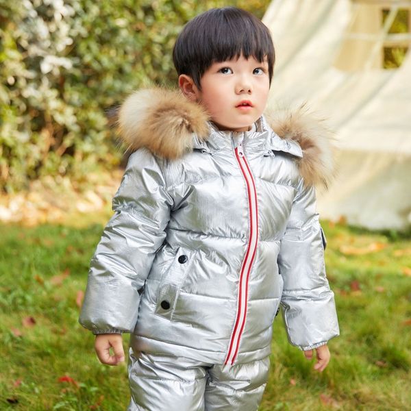 fashion children's down jacket suit baby hooded warm jacket + down pants boys ski winter girl silver thick suit, Blue;gray
fashion children's down jacket suit baby hooded warm jacket + down pants boys ski winter girl silver thick suit, Blue;gray