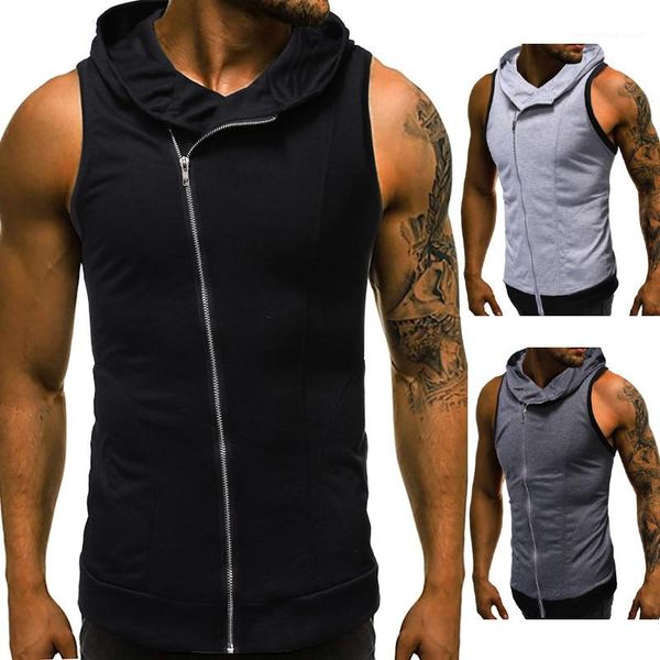 tee fashion mens t-shirt with side zipper summer males casual sleeveless vest with hat designer mens, White;black
tee fashion mens t-shirt with side zipper summer males casual sleeveless vest with hat designer mens, White;black