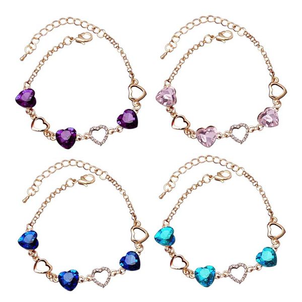 fatpig fashion female charm bracelet plated chain link crystal chain heart lover bracelets bangles for women jewelry gift, Black
fatpig fashion female charm bracelet plated chain link crystal chain heart lover bracelets bangles for women jewelry gift, Black
