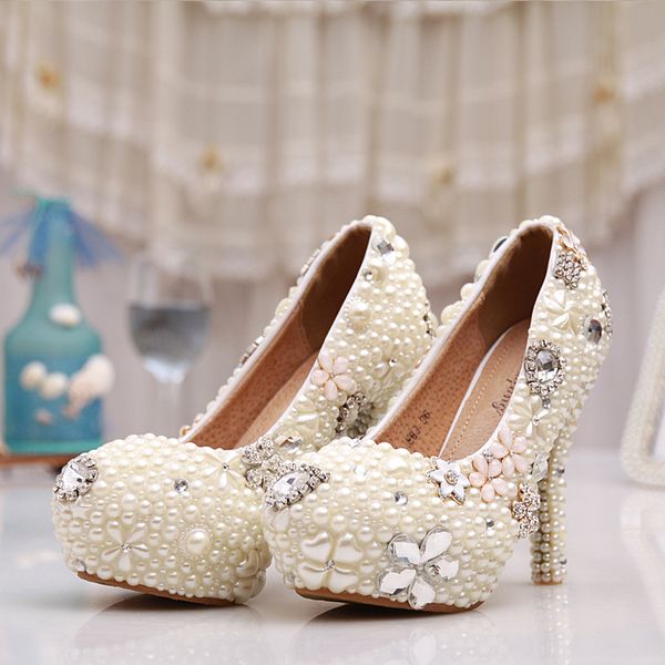 pearls crystal luxurious high-heel waterproof platform wedding shoes pearl crystal rhinestone ladies banquet prom shoe, Black
pearls crystal luxurious high-heel waterproof platform wedding shoes pearl crystal rhinestone ladies banquet prom shoe, Black