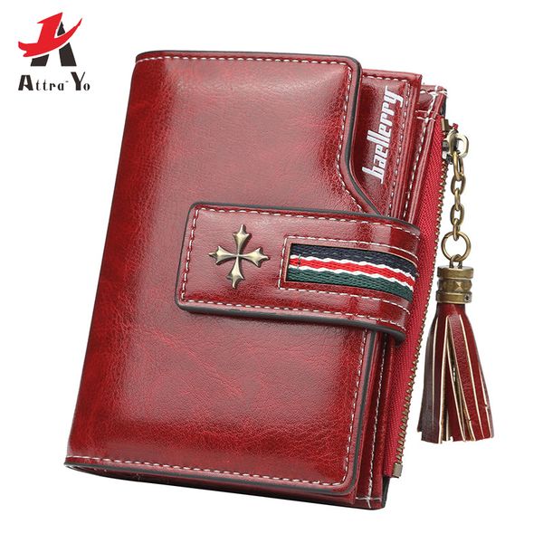 attra-yo 2019 new fashion exquisite leather wallet ladies short tassel zipper female wallet female purse clutch, Red;black
attra-yo 2019 new fashion exquisite leather wallet ladies short tassel zipper female wallet female purse clutch, Red;black