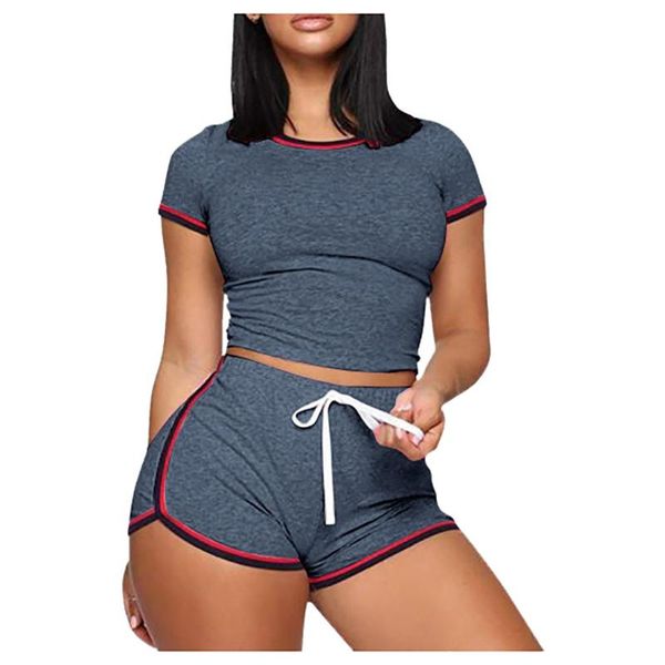 new fashion women summer lady split 2 piece sports suit set casual cotton blend suit running sets jogging suits dresy damskie, Black;blue
new fashion women summer lady split 2 piece sports suit set casual cotton blend suit running sets jogging suits dresy damskie, Black;blue