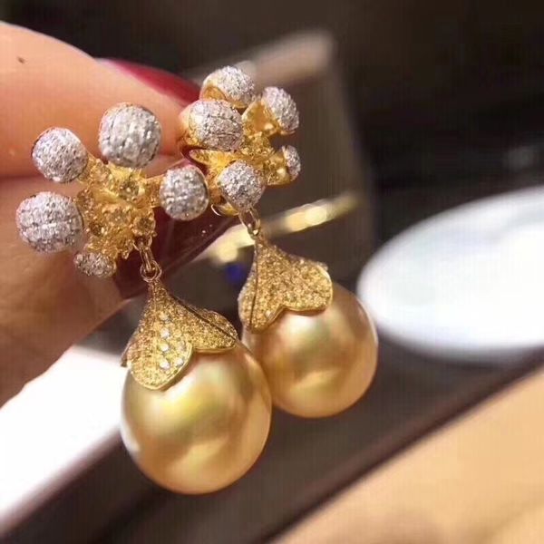d406 pearl earrings fine jewelry 925 sterling silver natural 9-10mm fresh water white or golden pearls dangle earrings for women, Golden;silver
d406 pearl earrings fine jewelry 925 sterling silver natural 9-10mm fresh water white or golden pearls dangle earrings for women, Golden;silver