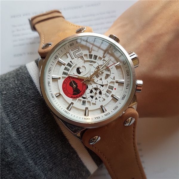 2019 wristwatches men brand fashion men's sports watch chronograph male clock automatic date mens watches, Slivery;brown
2019 wristwatches men brand fashion men's sports watch chronograph male clock automatic date mens watches, Slivery;brown
