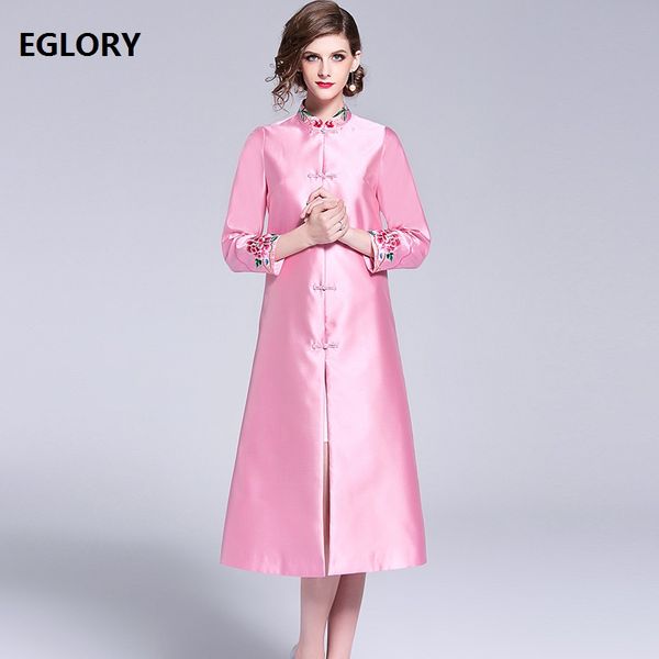 new plus size long coats 2019 autumn women vintage embroidery wide-waisted oversize coat & outerwear pink yellow coat trench, Tan;black
new plus size long coats 2019 autumn women vintage embroidery wide-waisted oversize coat & outerwear pink yellow coat trench, Tan;black