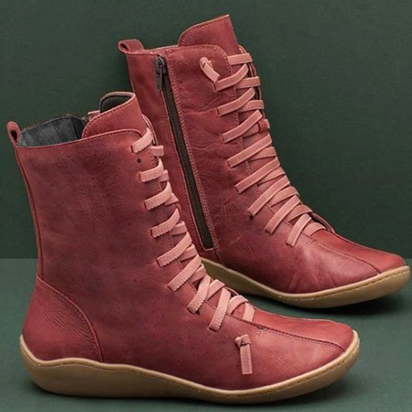 women autumn vintage zipper lace up ankle boots ladies retro leather shoes woman high shoes women's female footwear#3, Black
women autumn vintage zipper lace up ankle boots ladies retro leather shoes woman high shoes women's female footwear#3, Black