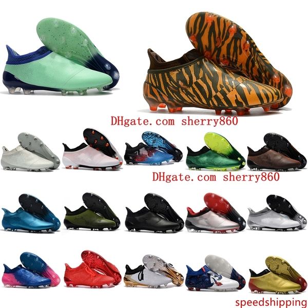 mens soccer shoes x 17 purechaos fg original high ankle soccer cleats ace 17 purecontrol football boots purespeed confed cup hot