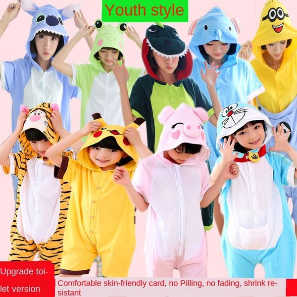 cotton cotton short-sleeved cartoon jumpsuit female cute animal dress children's dress parent-child children costume, Blue;red
cotton cotton short-sleeved cartoon jumpsuit female cute animal dress children's dress parent-child children costume, Blue;red