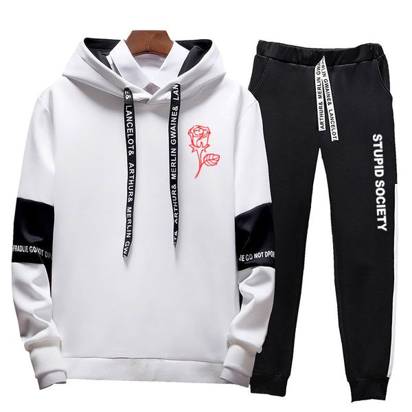 2019 autumn winter hoodies men's sweatshirts rose print men women couple oversize hoody hoody+pants sporting suit tracksuit men, Black
2019 autumn winter hoodies men's sweatshirts rose print men women couple oversize hoody hoody+pants sporting suit tracksuit men, Black