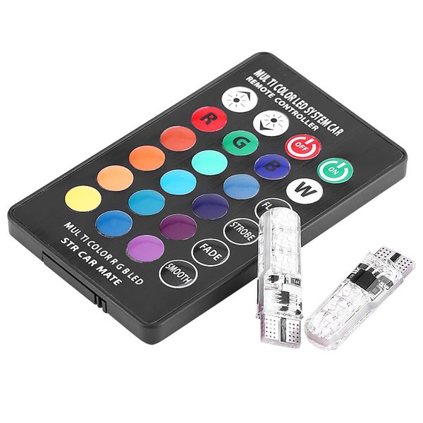 2pcs w5w 501 car led bulb 6 smd multicolor side light bulbs with remote control for 194 168 158 12256 12961 916 socket
2pcs w5w 501 car led bulb 6 smd multicolor side light bulbs with remote control for 194 168 158 12256 12961 916 socket
