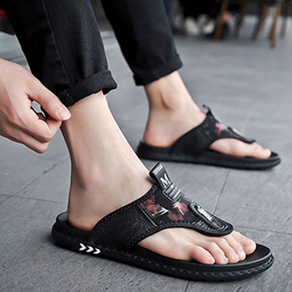 cow leather mens sandals flip flops 2019 summer men beach sandals male casual shoes fashion slippers black ka1292
cow leather mens sandals flip flops 2019 summer men beach sandals male casual shoes fashion slippers black ka1292