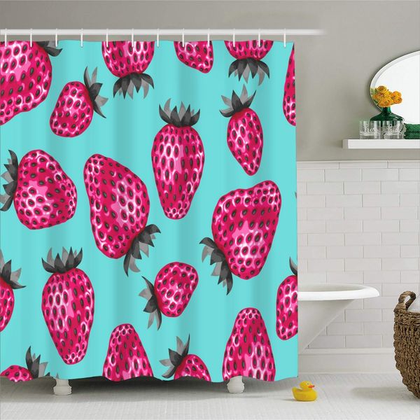red/pink fruit painting hanging curtain waterproof mold proof polyester shower curtain for home strawberry litchi screen 1 piece
red/pink fruit painting hanging curtain waterproof mold proof polyester shower curtain for home strawberry litchi screen 1 piece