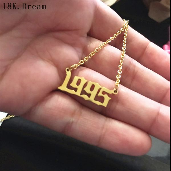 old english number pendant necklaces custom jewelry special date year 1991 1992 1993 1994 1995 1996 1997 1999 birthday gift, Silver
old english number pendant necklaces custom jewelry special date year 1991 1992 1993 1994 1995 1996 1997 1999 birthday gift, Silver