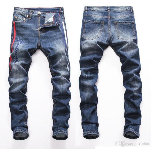 mens letters printed blue jeans fashion designer slim fit low waist biker denim pants hip hop trousers nj8092
mens letters printed blue jeans fashion designer slim fit low waist biker denim pants hip hop trousers nj8092