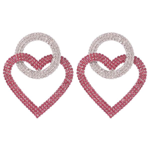 pink diamonds heart dangle earrings for girl luxury designer bling diamond jewelry women hoop earrings colorful iced out ear studs gifts, Silver
pink diamonds heart dangle earrings for girl luxury designer bling diamond jewelry women hoop earrings colorful iced out ear studs gifts, Silver