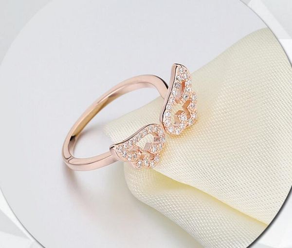 lady's 925 sterling silver crystal angel wings ring - cute adjustable open wing ring for lady girls accessories adjustable size, Golden;silver
lady's 925 sterling silver crystal angel wings ring - cute adjustable open wing ring for lady girls accessories adjustable size, Golden;silver