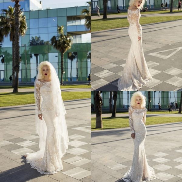 dariakarlozi bridal 2019 bohemian beach wedding dresses scoop neck lace appliques long sleeve bridal gowns a line boho wedding dress, White
dariakarlozi bridal 2019 bohemian beach wedding dresses scoop neck lace appliques long sleeve bridal gowns a line boho wedding dress, White