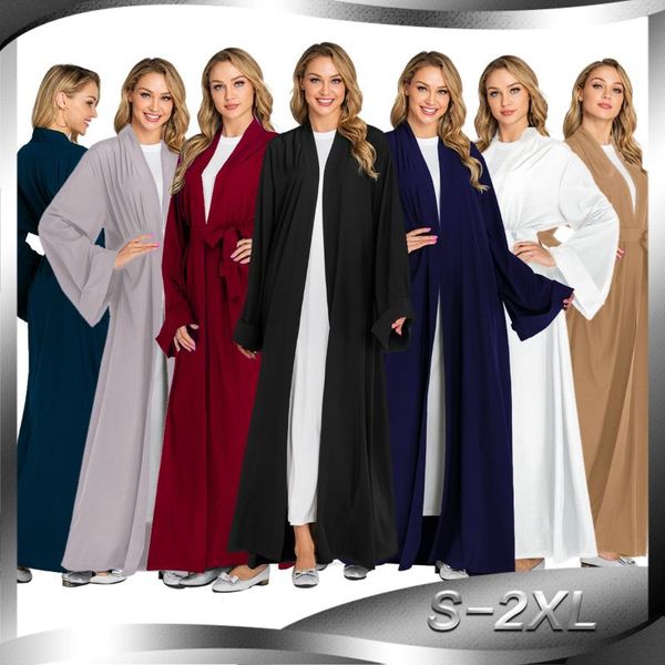 muslim abaya women arab dubai solid color harajuku kimono long robe lace-up islamic clothing elbise jubah catfan hijab dress, Red
muslim abaya women arab dubai solid color harajuku kimono long robe lace-up islamic clothing elbise jubah catfan hijab dress, Red