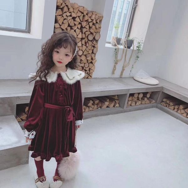 2019 baby kids fall fashion velvet bow sashes long sleeve dresses, princess girls boutique dress 5 pieces/lot wholesale, Red;yellow
2019 baby kids fall fashion velvet bow sashes long sleeve dresses, princess girls boutique dress 5 pieces/lot wholesale, Red;yellow
